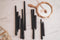 Gedraaide kaarsen Zwart 20 cm set van 4 - Twisted Candle – Twirl Candle -swirlkaarsen- Housevitamin