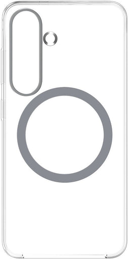 Samsung Galaxy S25 - Clear Magnet Case - Magnetische ring voor draadloos opladen - Transparant