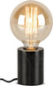 it's about RoMi Tafellamp Athens - Rond - Marmeren voet - Zwart - Ø8cm