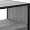 vidaXL - Tv-meubel - 80x31x39,5 - cm - bewerkt - hout - metaal - grijs - sonoma - eiken