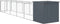vidaXL - Hondenhok - met - ren - 110x609x110 - cm - gegalvaniseerd - staal - antraciet
