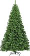 Costway Kerstboom 225 cm - Vouwsysteem PVC - Dichte takken - Groen