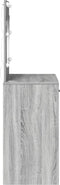 vidaXL - Kaptafel - met - LED - Verlichting - - - Grijs - Sonoma - 78,5x41x135 - cm