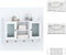 vidaXL Wandschap - Wandplank - 2 deurtjes met glas - wit