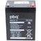 PBQ lead battery 2.9-12, 12 volt 2.9Ah, with 4.8mm Faston plug contacts