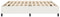 vidaXL - Bedframe - Crème - 200x200 - cm - Corduroy - Stof