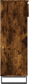 vidaXL - Schoenenkast - 40x36x105 - cm - bewerkt - hout - gerookt - eikenkleurig