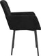 vidaXL - Eetkamerstoelen - 2 - st - fluweel - zwart