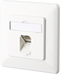 Metz Connect E-DAT C6A - Wandcontactdoos - 1x Ethernet 10G/1G - Wit