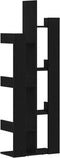 vidaXL - Boekenkast - Zwart - Eiken - 48x25,5x140 - cm - Gelamineerd - Hout