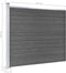 vidaXL - Schuttingpanelenset - 699x146 - cm - HKC - zwart