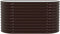 vidaXL - Tuin - Kweekbak - Bruin - 160x80x81 - cm - Gegalvaniseerd - Staal