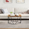 vidaXL - Koffietafel - Oude - Hout - 80x80x45 - cm - Gelaagd - Hout