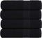 vidaXL - Badhanddoeken - 4 - st - 100x150 - cm - 360 - g/m² - 100% - katoen - zwart