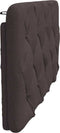 vidaXL - Hoofdbordkussen - 100 - cm - stof - donkerbruin