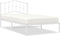 vidaXL - Bedframe - met - hoofdbord - metaal - wit - 107x203 - cm