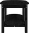 vidaXL - Salontafel - 80x45x45 - cm - massief - grenenhout - zwart
