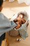 doomoo Lovely - Set van 3 babydoeken - Biologisch katoengaas - Superzacht en multifunctioneel - Mini Leaves Green (3 stuks)