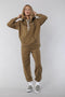 Colourful Rebel Uni Loose Fit Sweat Jogger - Regular lengte - Zilveren CR branding - Light Army (M)