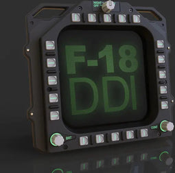 Pc Usb F/A-18C Cockpit Flight Simulator Ddi Meter Voor Dcs Falcon Bms Tft Kleurenscherm 768X768 Dpi