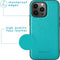 iMoshion Hoesje Geschikt voor iPhone 13 Pro Hoesje Met Pasjeshouder - iMoshion Luxe Portemonnee - Turquoise