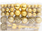vidaXL - 111-delige - Kerstballenset - polystyreen - goudkleurig