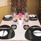 KitchenLove Placemat Set - Vilt - Hittebestendig - Antislip - Zwart (6 stuks)