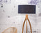 GOOD&MOJO Vloerlamp Annapurna - Donkergrijs/Bamboe - Ø60cm - Scandinavisch,Bohemian - Staande lampen voor Woonkamer - Slaapkamer