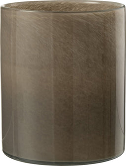 J-Line windlicht Jade - glas - bruin - large