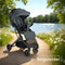 tectake® Buggy Kinderwagen Finn - Lichtgewicht plooibuggy - Inklapbaar - Zonwerend - Draagkracht 15kg - Antraciet
