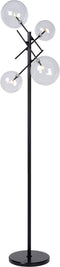 Atmooz - Vloerlamp Mucho - Staande Lamp - Stalamp - Voor binnen - Woonkamer - Zwart - Hoogte = 190cm - Metaal
