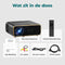 Spoused Beamer - Full-HD - 12.000 Lumen - Streamen Vanaf Je Telefoon Met WiFi - Zwart
