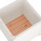 vidaXL - Plantenbakken - 2 - st - 40x40x40 - cm - massief - grenenhout - wit