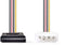 Nedis CCGB73500VA015 - Kabel - Molex (4-pin) naar SATA (stroom) - Multi-color