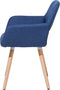 BELIANI CHICAGO - Eetkamerstoel - Retro stijl - Marineblauw (2 stuks)