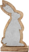 PTMD Ylva Konijn Ornament - 10 x 5 x 17 cm - Hout - Bruin