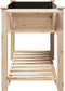 vidaXL - Tuinbak - met - Planken - 155x59x76 - cm - Massief - Grenenhout