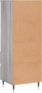 vidaXL - Hoge - kast - 40x36x110 - cm - bewerkt - hout - grijs - sonoma