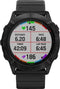 Garmin Fenix 6X Pro 51 mm zwart met een zwarte siliconen polsband