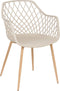 NASHUA - Eetkamerstoel - Beige - Synthetisch materiaal