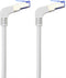 Renkforce RF-4892482 RJ45 Netwerkkabel, patchkabel CAT 6A S/FTP 10.00 m Grijs 90° haaks naar onder 1 stuk(s)