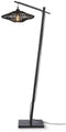GOOD&MOJO Vloerlamp Zanzibar - Bamboe/Rotan Zwart - 73x55x176cm - Modern - Staande lampen voor Woonkamer - Slaapkamer
