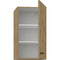 Hoge kast - MODENA - 40 cm - Ambachtelijk eiken en mat zwart - CUISINIER