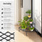 tectake® Plantentrap - Plantenmeubel - 3 treden - Hoekmodel - Metaal - Zwart - 60x60x60cm