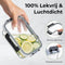 Five Stars® Glazen Vershoudbakjes - Set van 12 - Luchtdicht - 1040 ml & 370 ml (12 stuks)