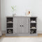 vidaXL - Dressoir - 100x35,5x60 - cm - bewerkt - hout - grijs - sonoma - eikenkleurig