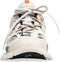 MEN'S TRACK SNEAKER IN WHITE - Maat : 45 - Track Sneaker in white and orange mesh and nylon