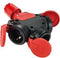 PCE 253642-S 3-voudige koppeling Rubber Met LED-spanningsweergave 230 V Zwart, Rood IP44