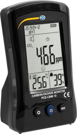 PCE Instruments PCE-CMM 10 Kooldioxidemeter Temperatuur, Luchtvochtigheid, Koolstofdioxide