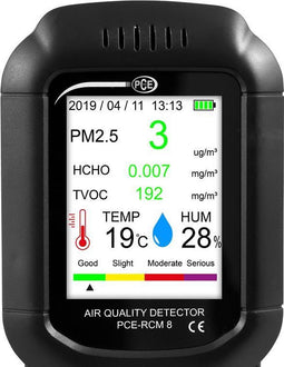PCE Instruments PCE-RCM 8 Aerosolmeter Temperatuur